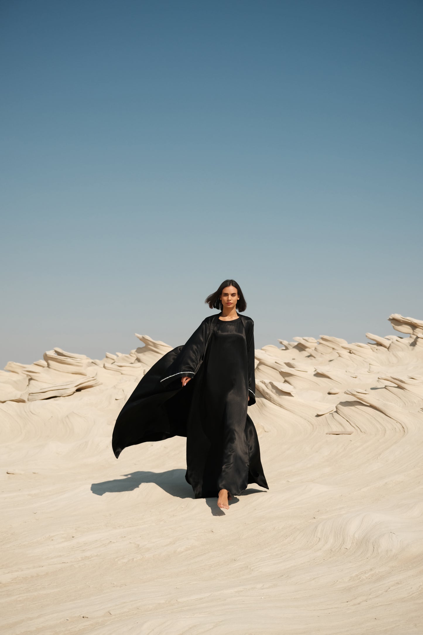SATIN ABAYA