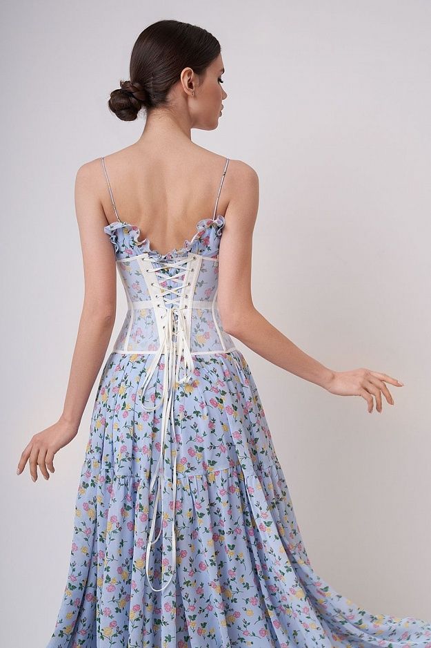 Lace-up corset