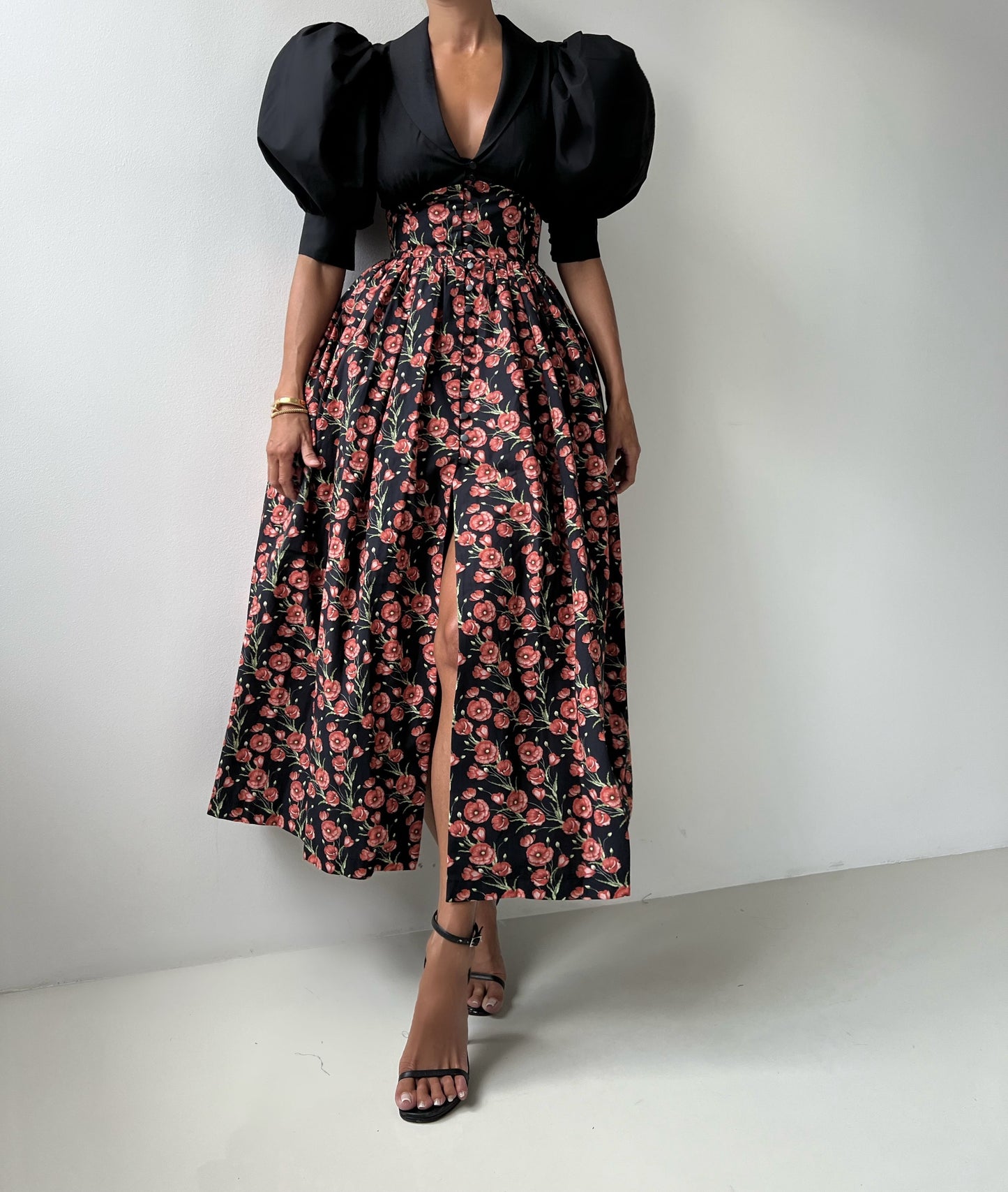 Floral Puff Sleeve Dress