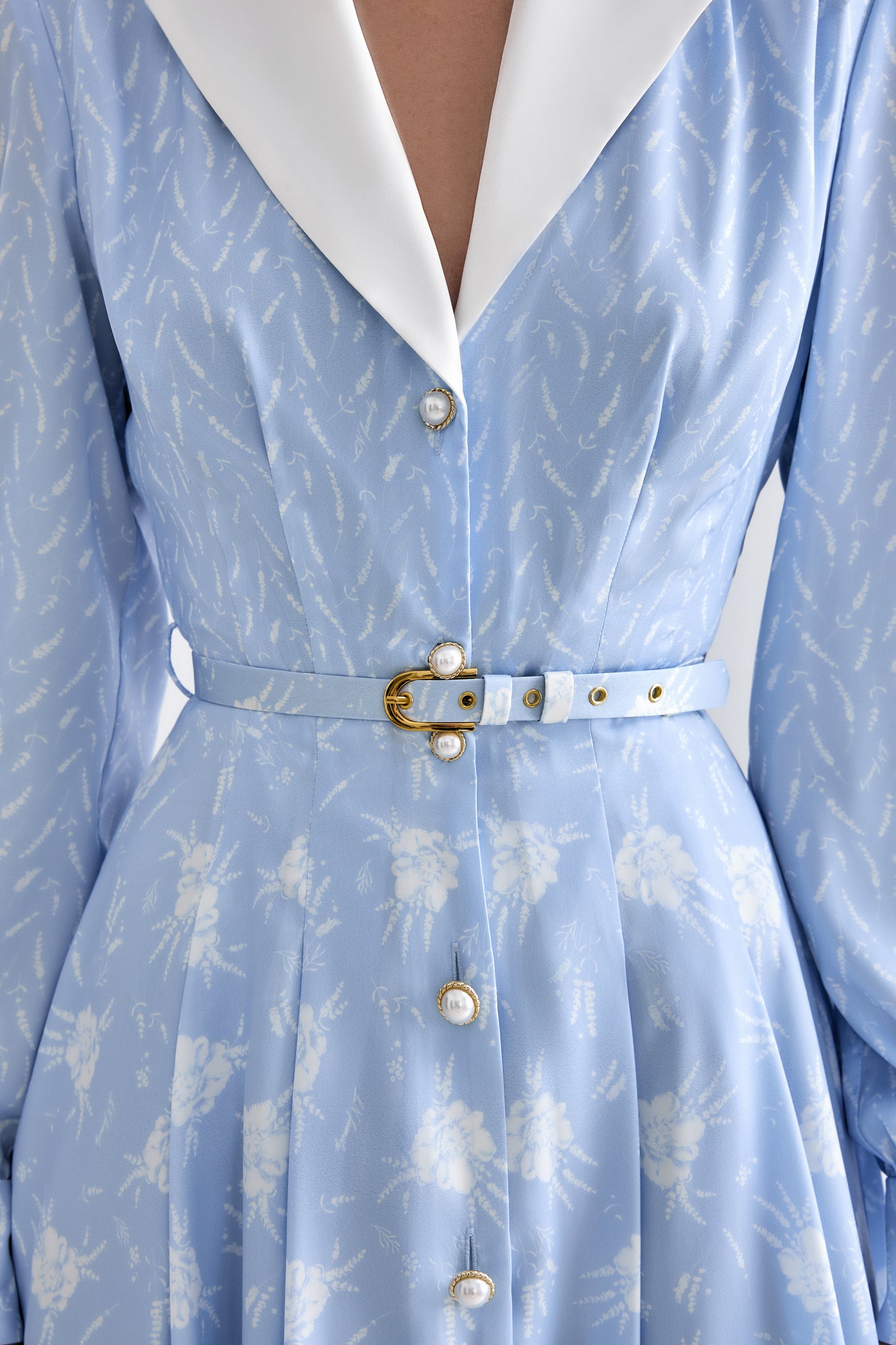 Midi Dress with Belt