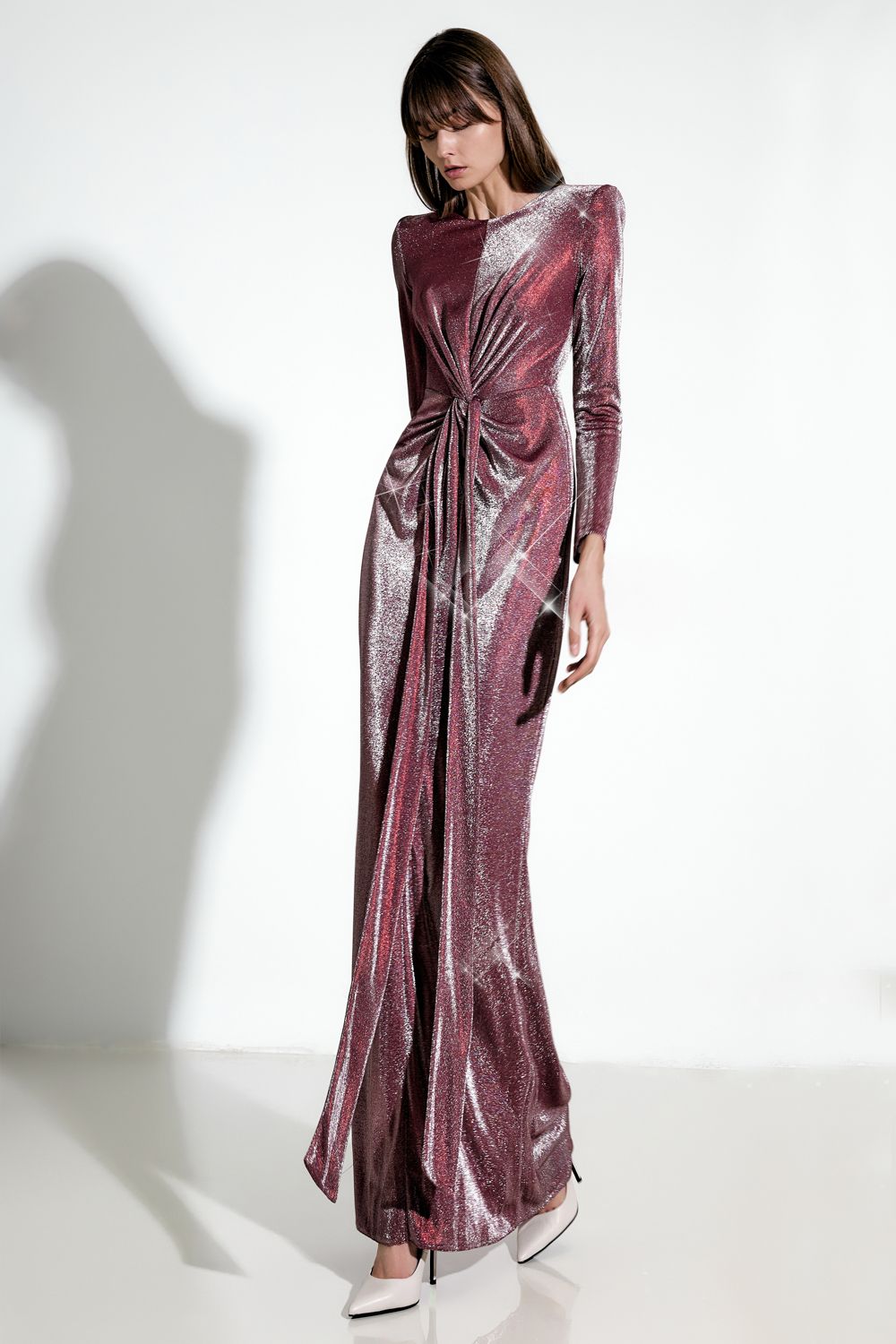Evening lurex dress
