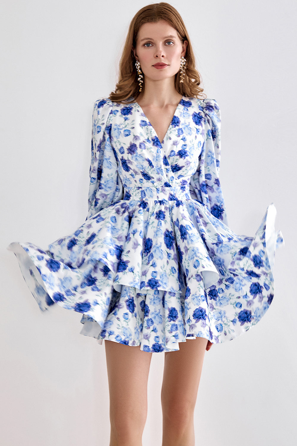 Dress With Layered Volume Skirt