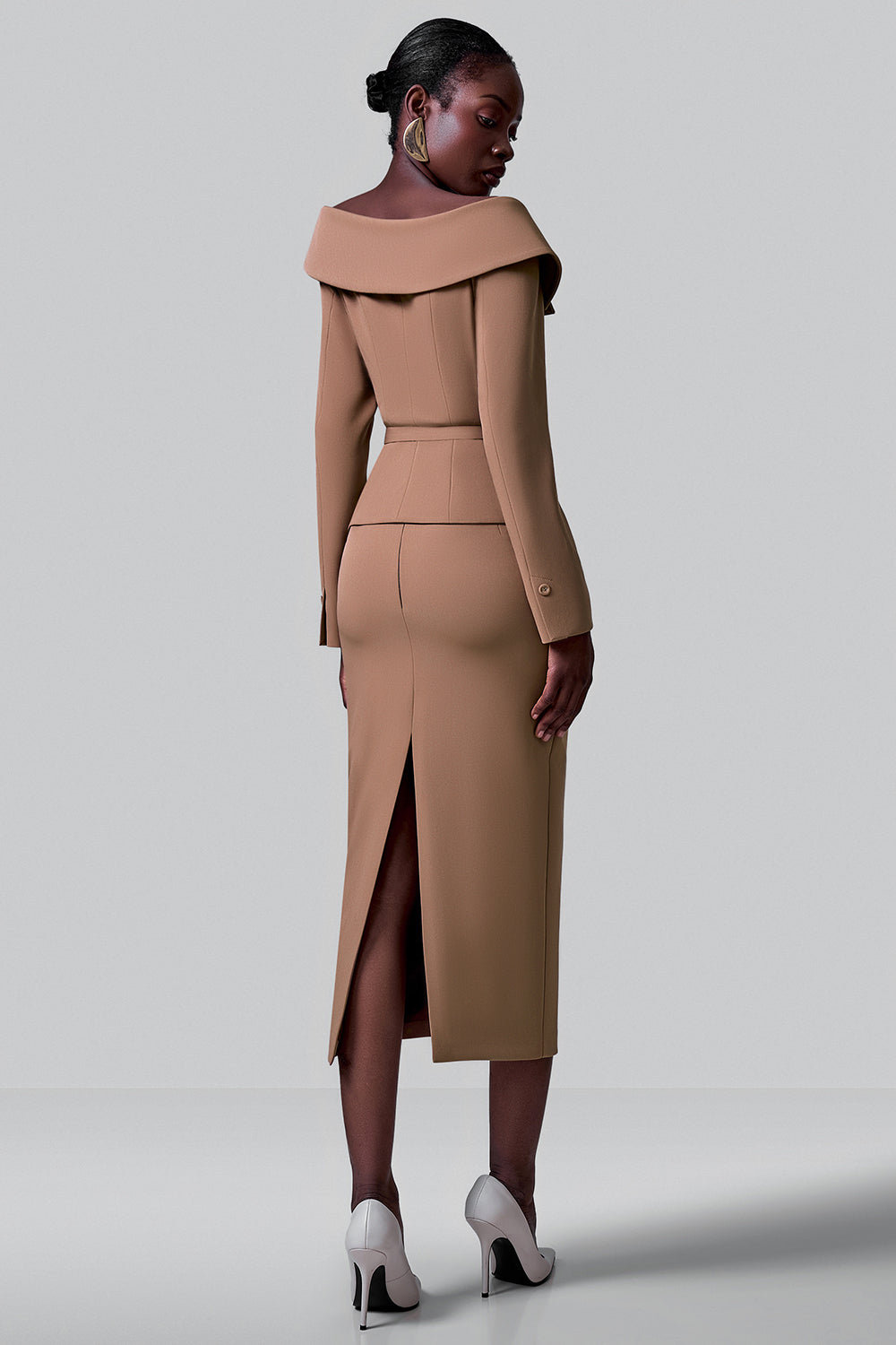 Classic High-Waist Pencil Skirt