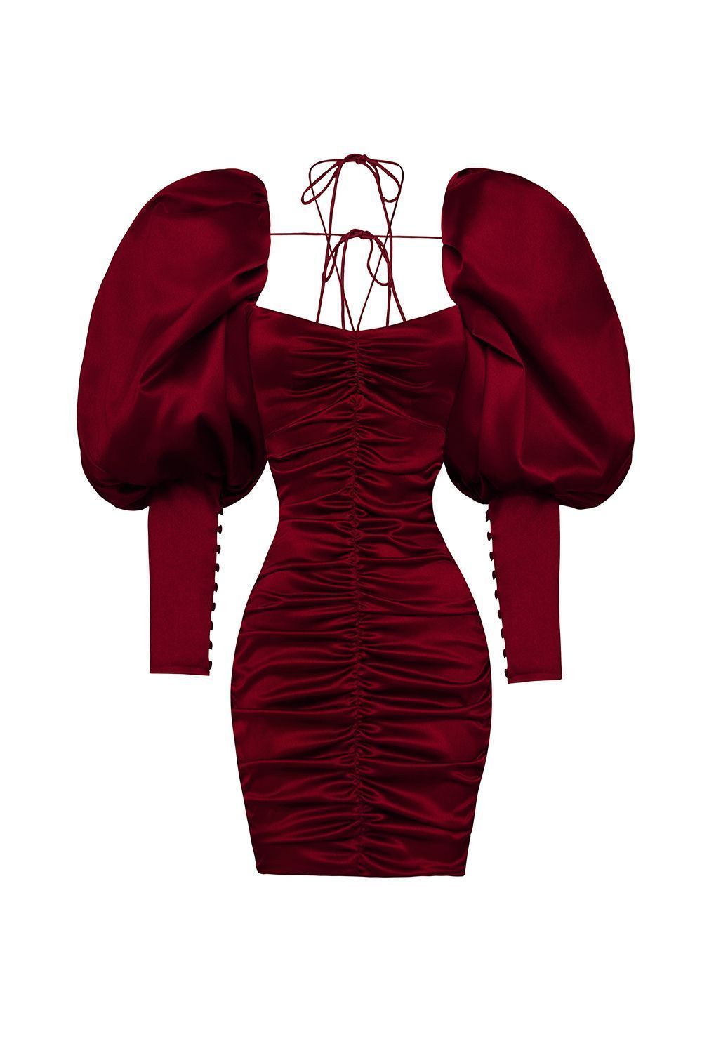Puff sleeve mini dress