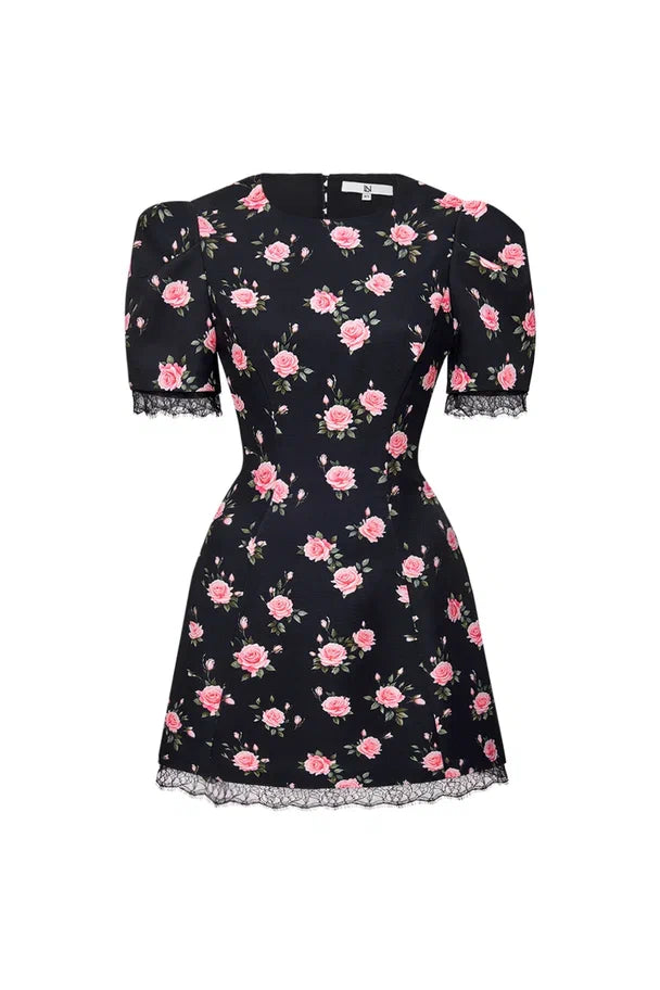 Mini Dress with Heart-Shaped Open Back