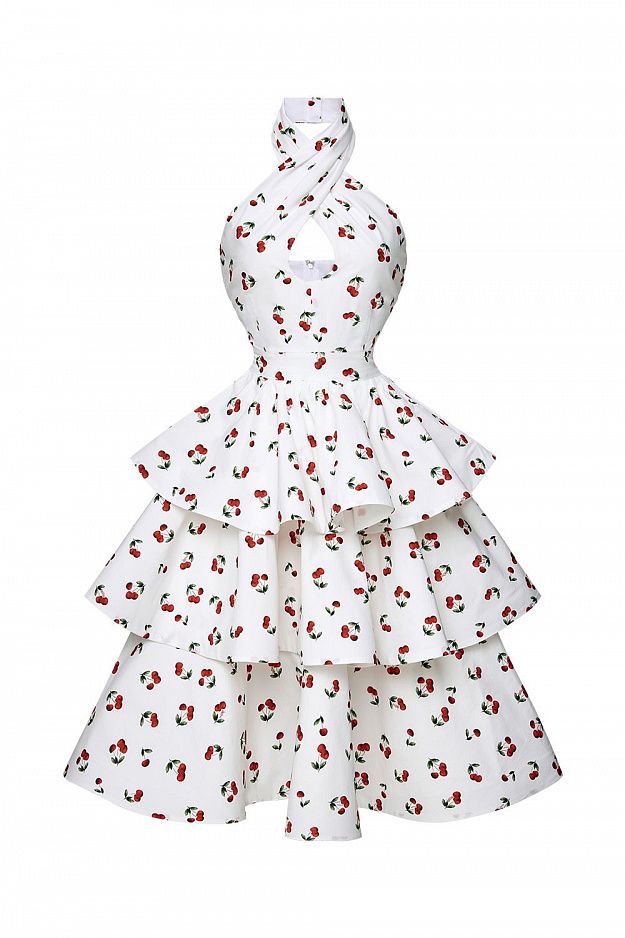 Dress with Tiered Skirt