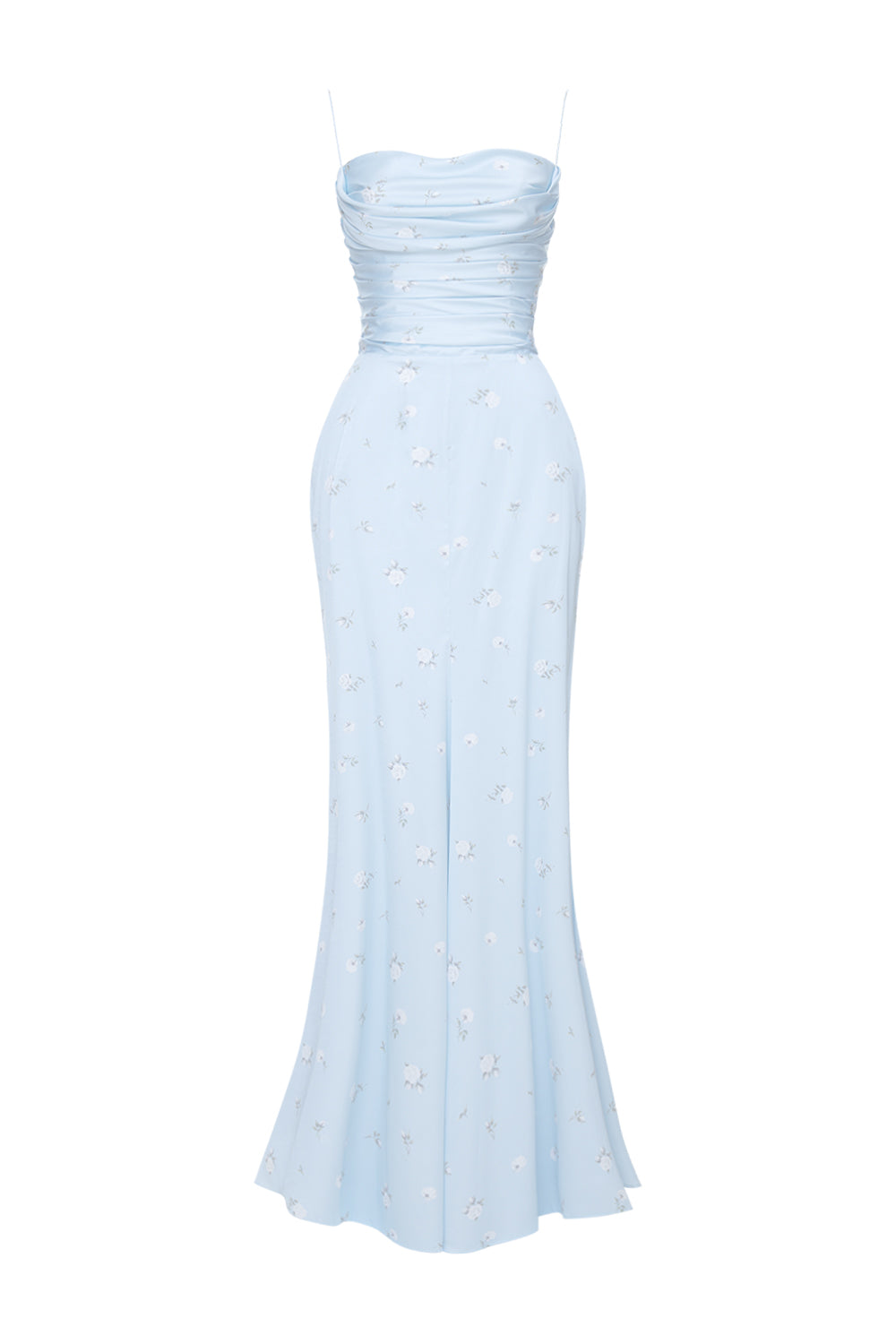 Floral Print Dress with Shaped Hip Panels