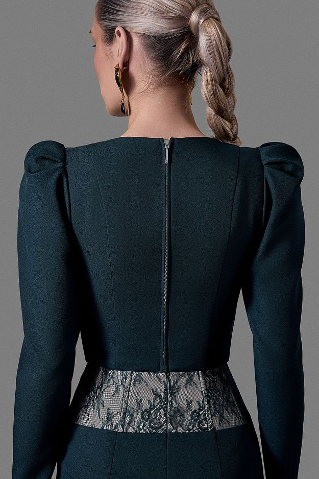 Corset with Lace Inset