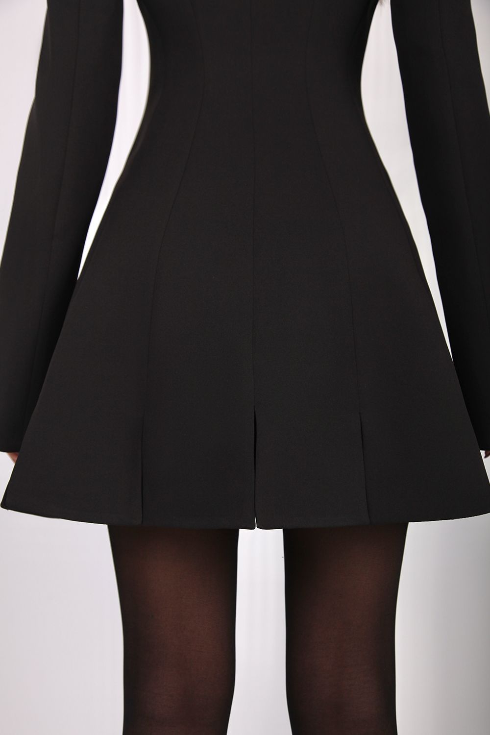Slitted jacket dress