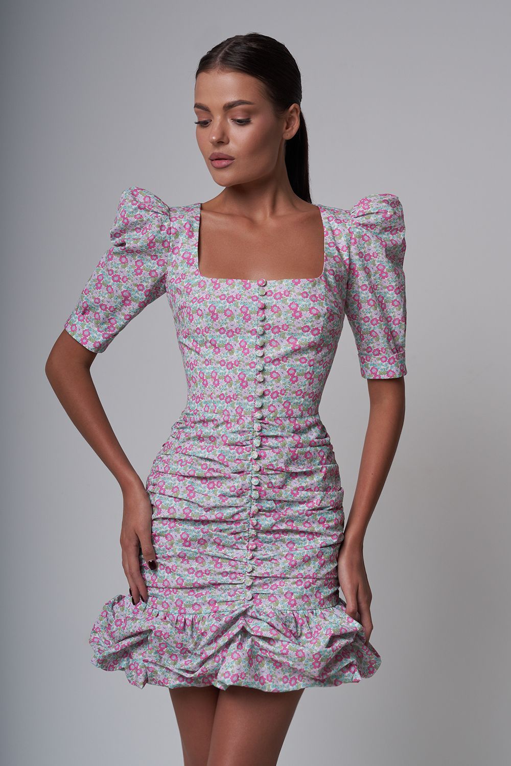 Printed mini dress