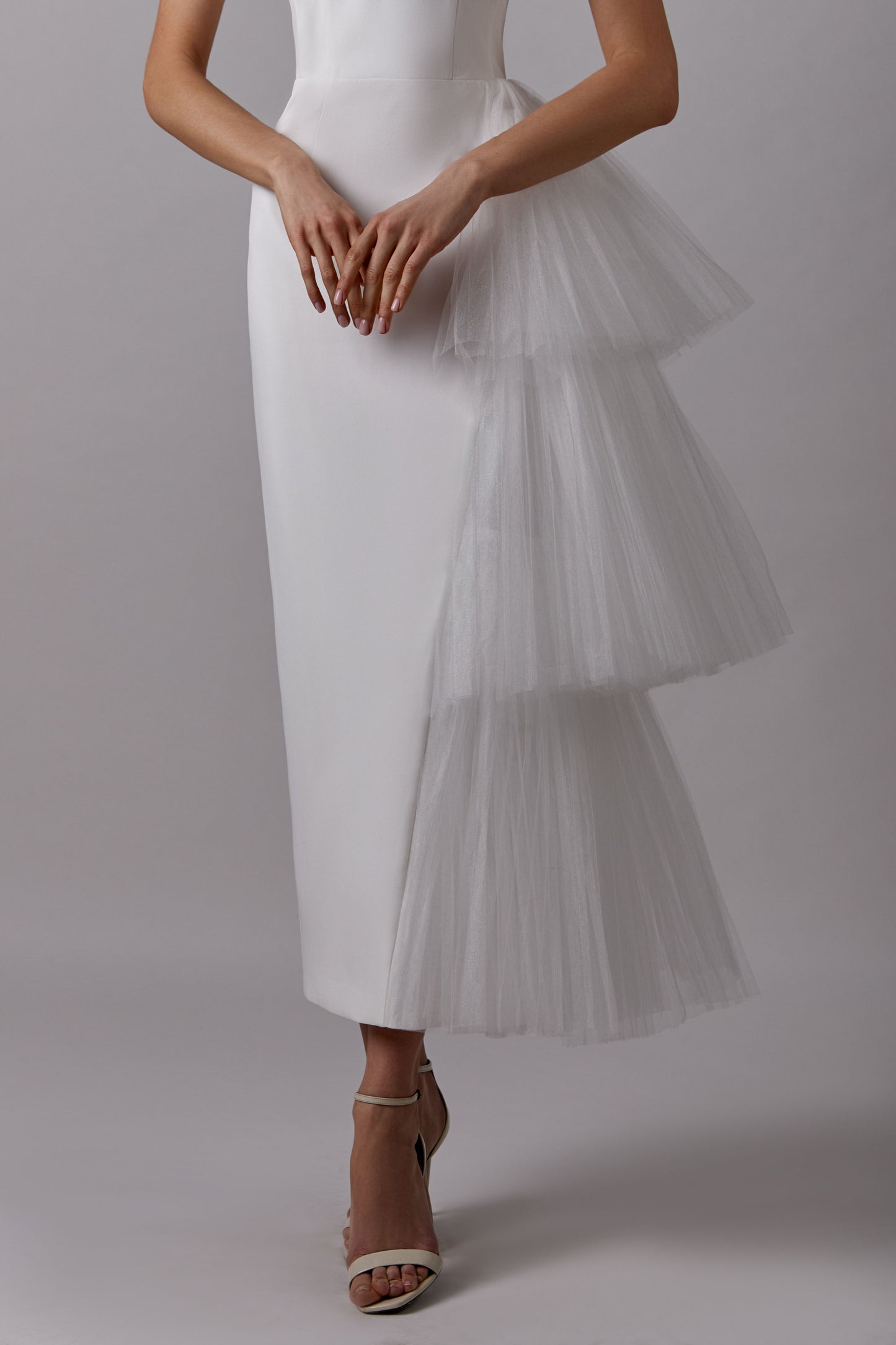 Dress with mesh element