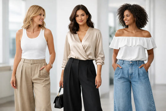 Best Tops for Wide Leg Pants, Styled Right