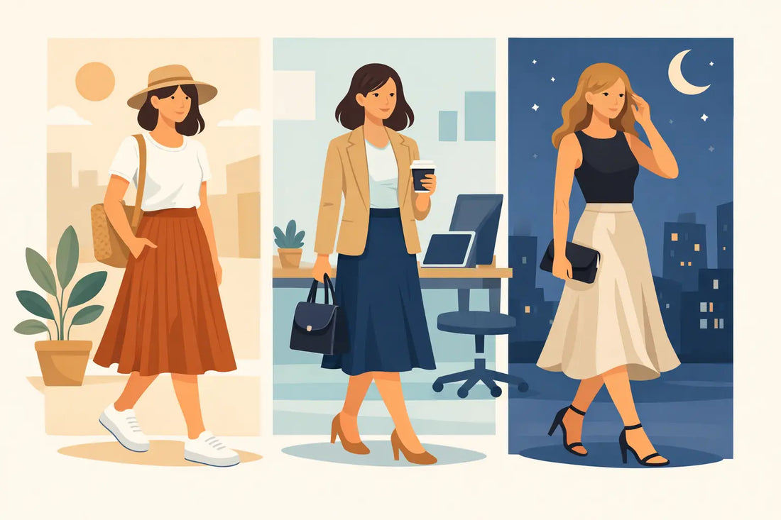 How to Style a Midi Skirt for Every Day