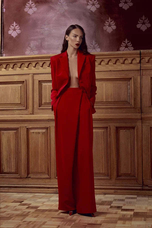 Wrap-Front Trousers