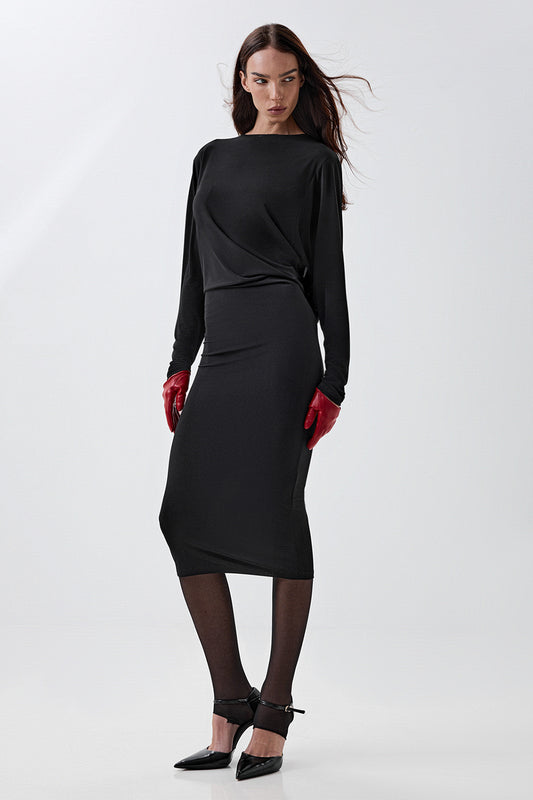 Dress with a statement back cutout
