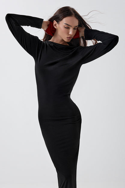 Dress with a statement back cutout
