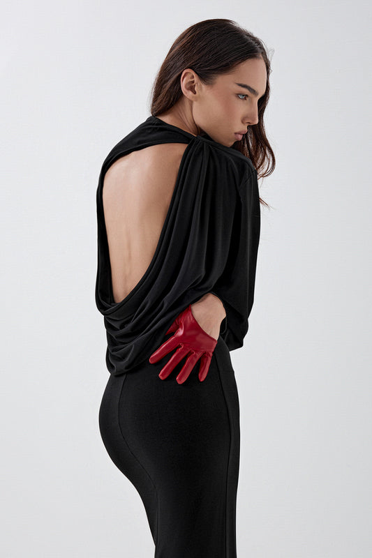 Dress with a statement back cutout