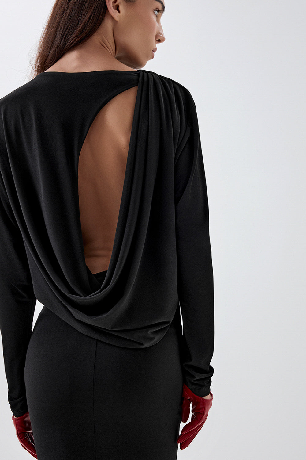 Dress with a statement back cutout