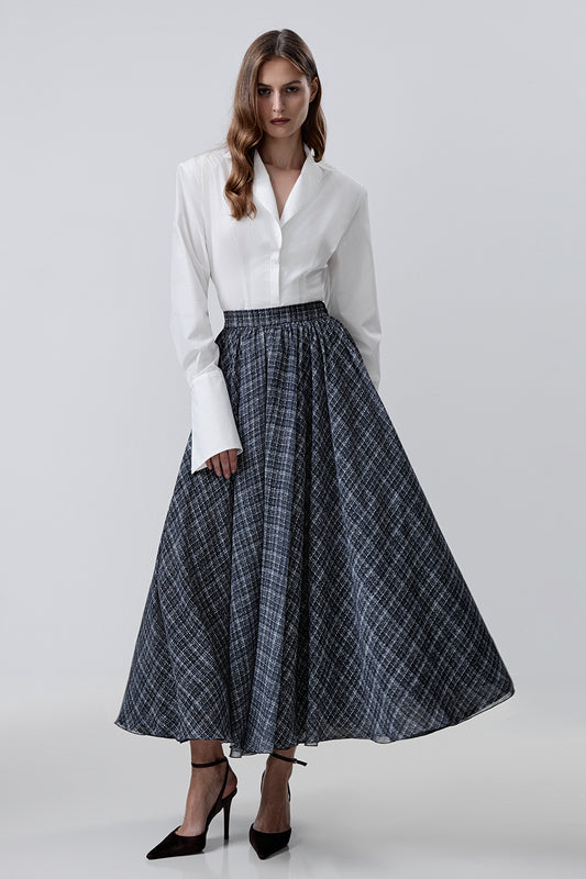 Flared Maxi Skirt