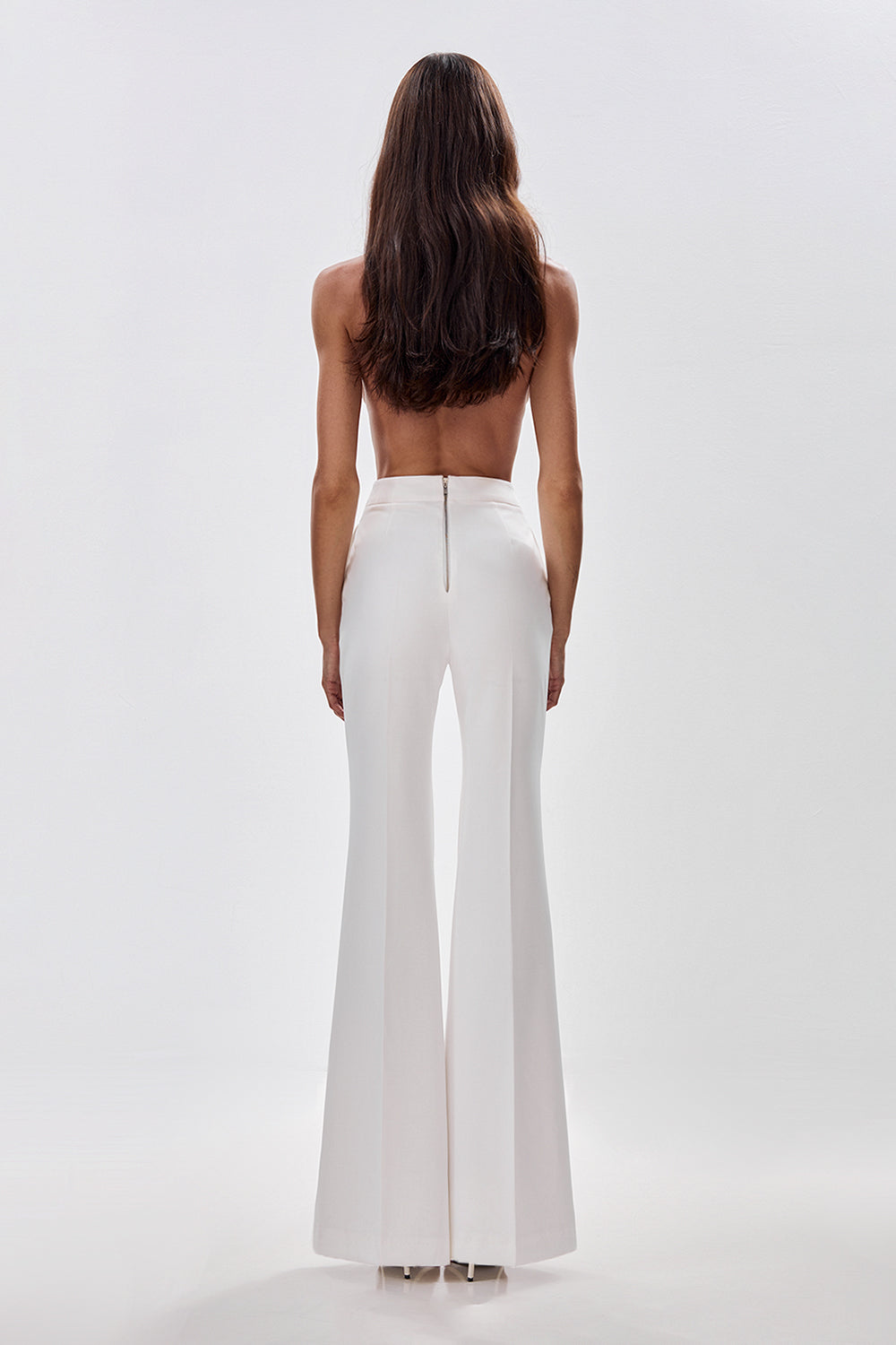 Flared Trousers with Slits