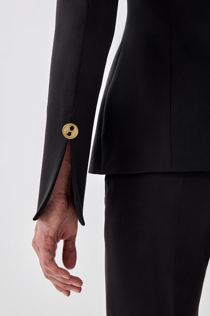 Jacket with Statement Buttons