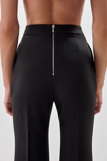 Flared Trousers with Slits