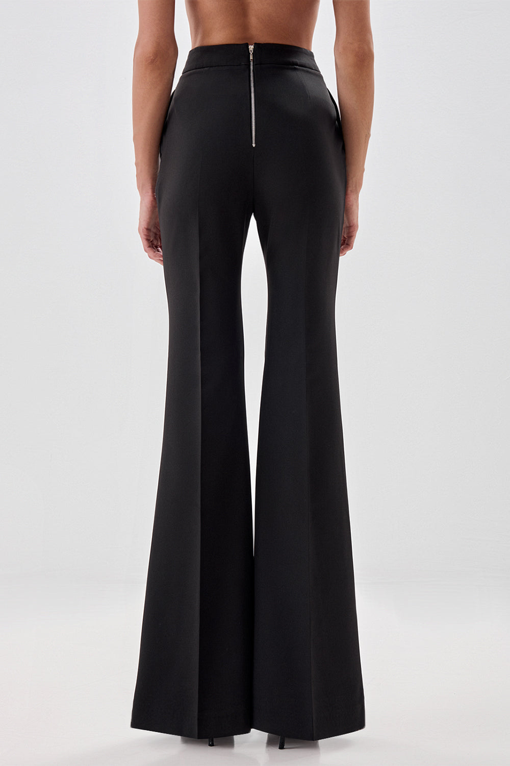 Flared Trousers with Slits