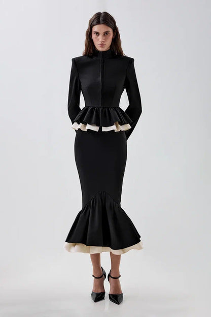 Fitted peplum jacket