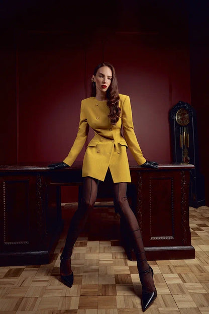 Fitted Blazer Dress