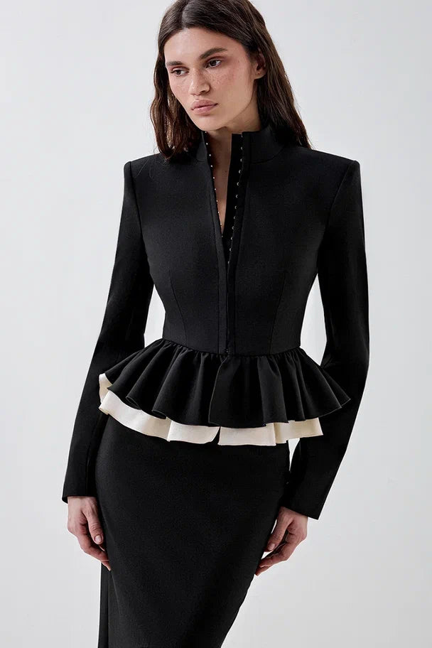 Fitted peplum jacket