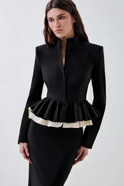 Fitted peplum jacket