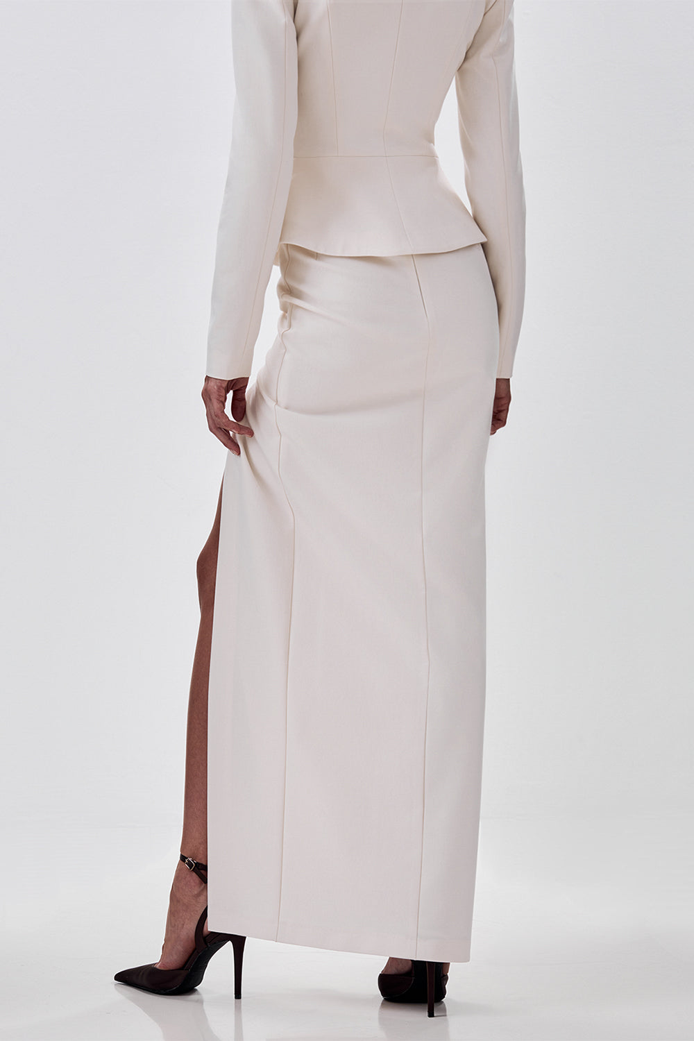 High-Slit Maxi Skirt