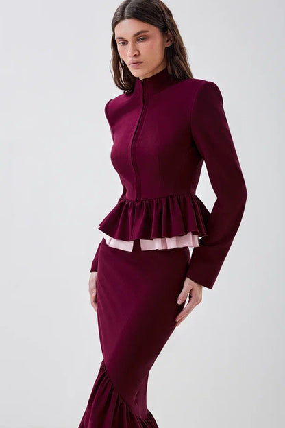 Fitted peplum jacket