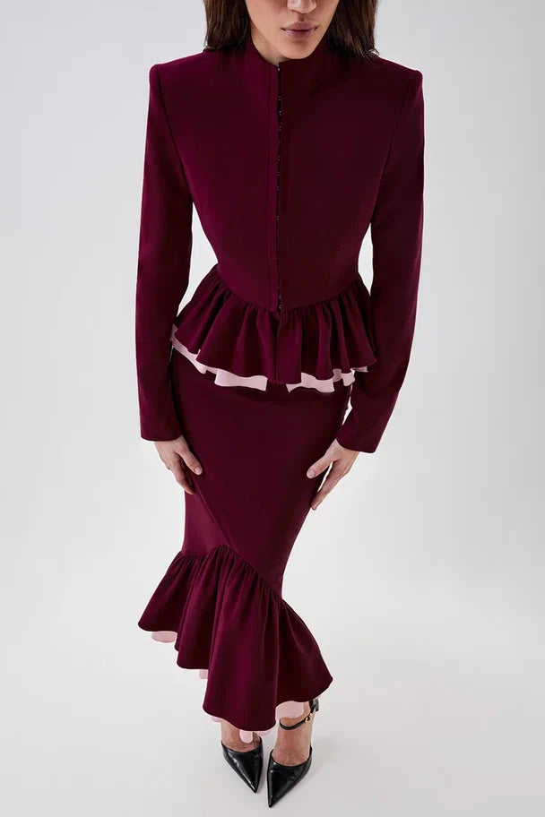 Fitted peplum jacket