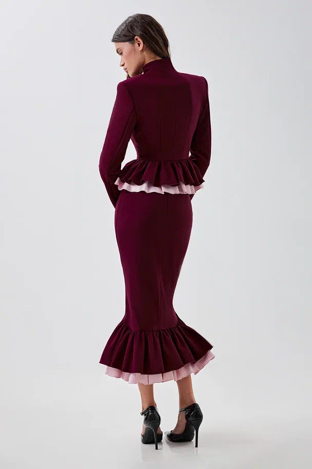 Fitted peplum jacket