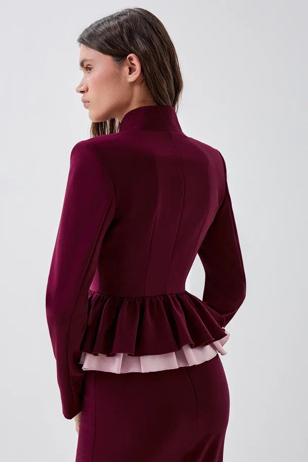 Fitted peplum jacket