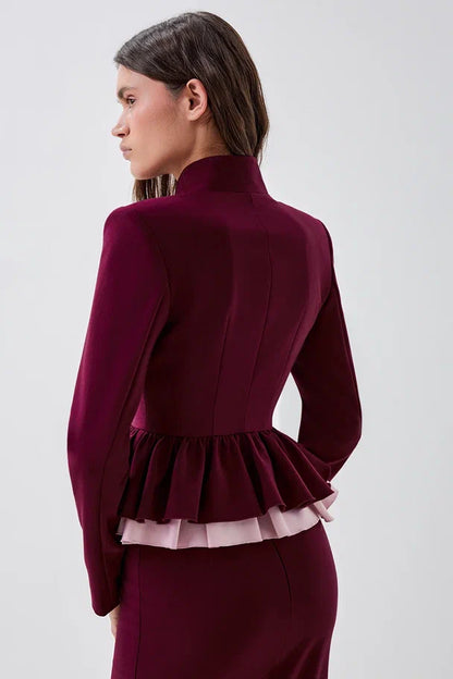 Fitted peplum jacket