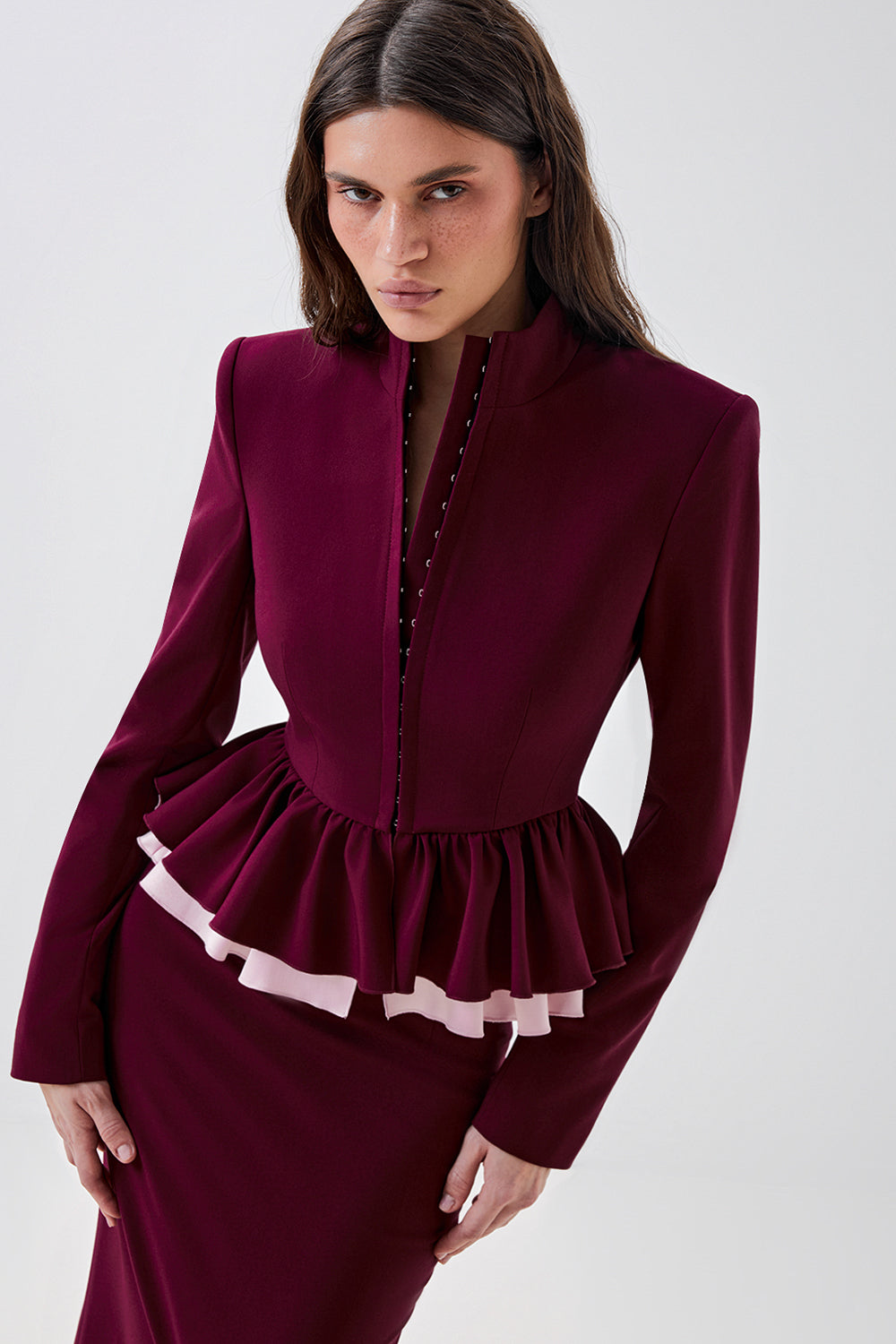 Fitted peplum jacket