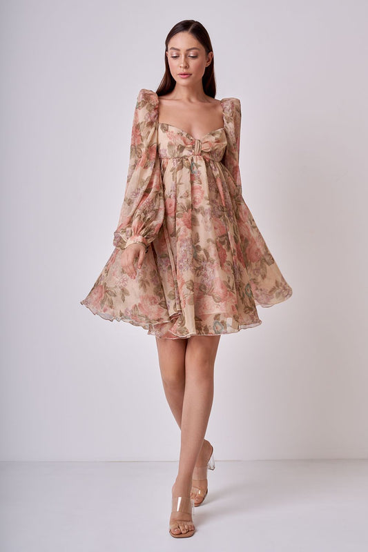 Babydoll chiffon dress
