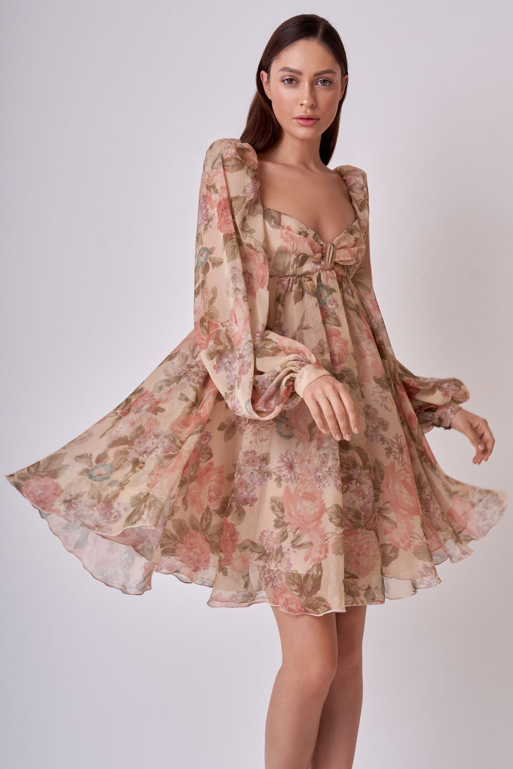 Babydoll chiffon dress