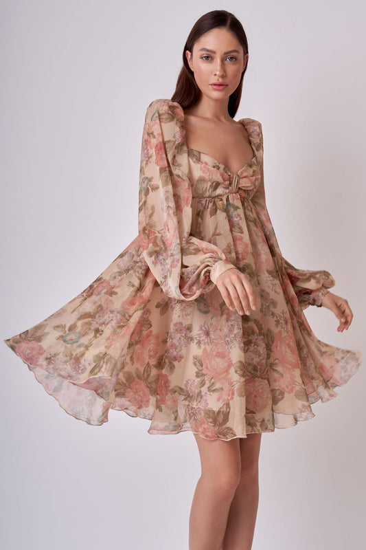 Babydoll chiffon dress