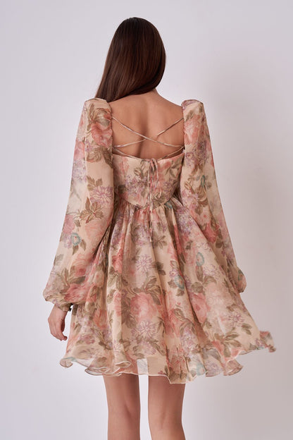 Babydoll chiffon dress