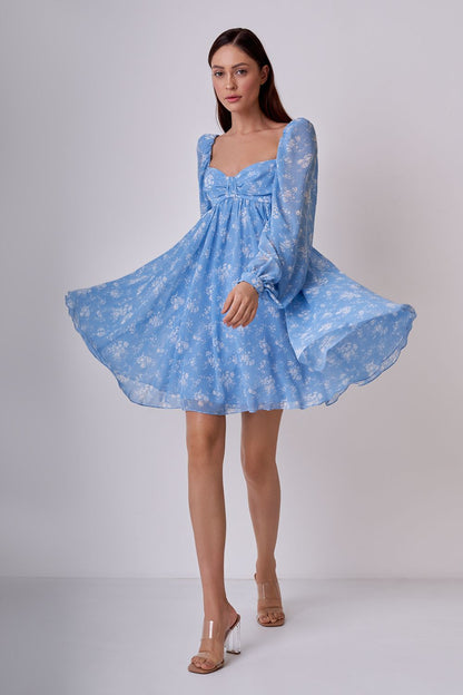 Babydoll chiffon dress