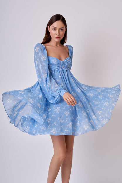 Babydoll chiffon dress
