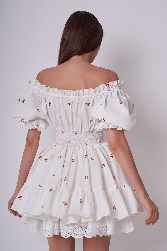 Puff-Sleeve Skater Mini