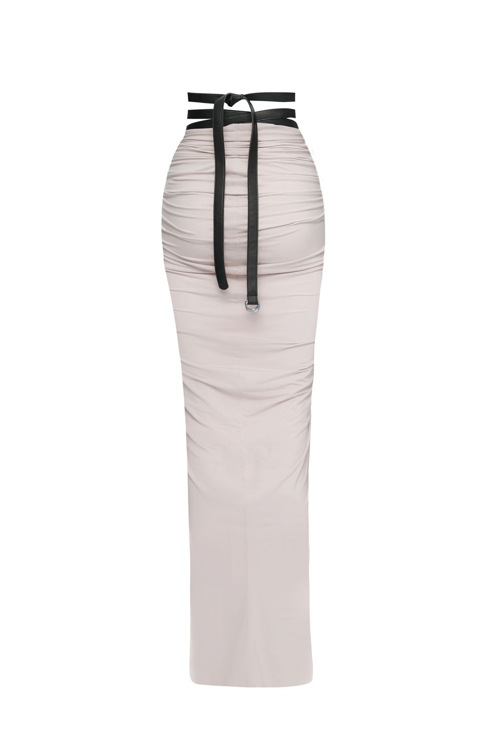 Skirt with a leather belt