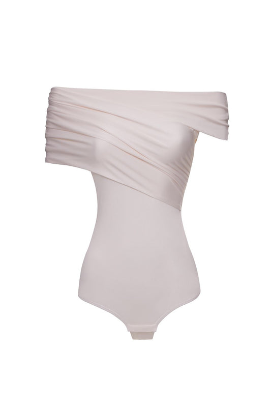 Off-Shoulder Draped Bodysuit