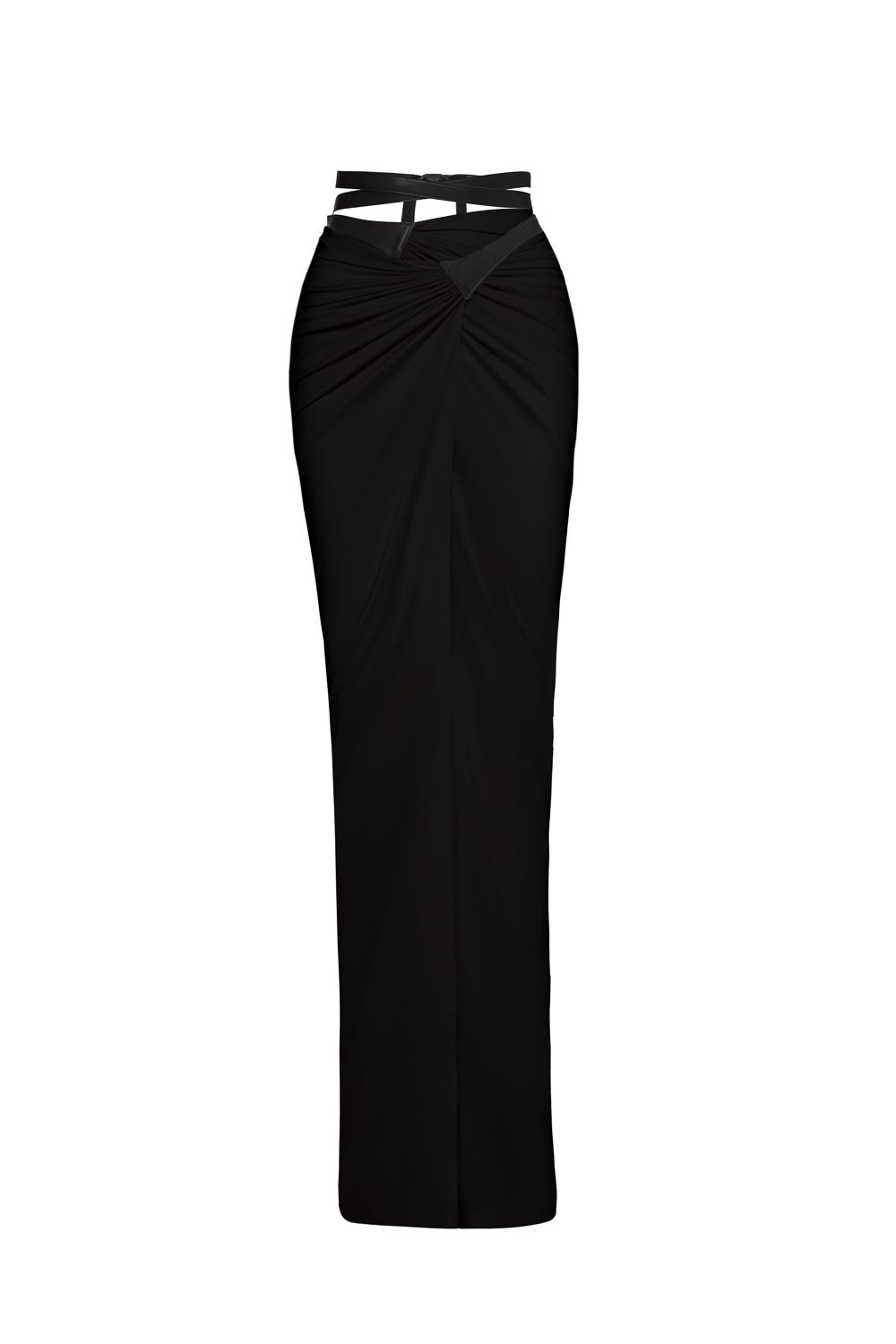 Skirt with a leather belt