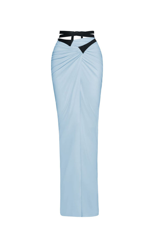 Skirt with a leather belt