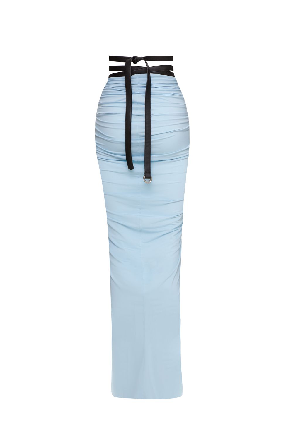 Skirt with a leather belt